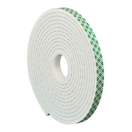 3M„¢ 4004 Double Sided Foam Tape 1/2 X 5 Yds. 1/4 Thick Natural